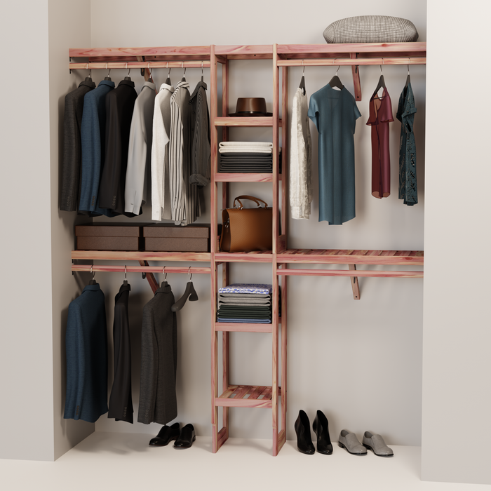 Closet Wall Kit | Aromatic Red Cedar | 14.5" Depth Open Panel