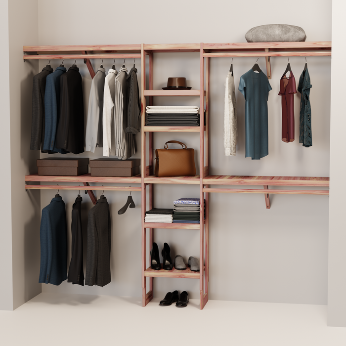 Closet Wall Kit | Aromatic Red Cedar | 14.5" Depth Open Panel