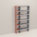 A wooden closet organizer add-on kit with multiple shelves, made from aromatic red cedar, with a natural finish.