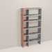 A wooden closet organizer add-on kit with multiple shelves, made from aromatic red cedar, with a natural finish.