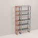 A wooden closet organizer add-on kit with multiple shelves, made from aromatic red cedar, with a natural finish.