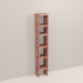A tall wooden cedar cubby kit with multiple shelves, designed for closet organization.