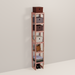 A tall wooden cedar cubby kit with multiple shelves, designed for closet organization.