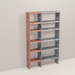 A wooden closet organizer add-on kit with multiple shelves, made from aromatic red cedar, with a natural finish.