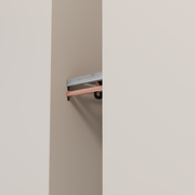Closet Rod kit without a shelf