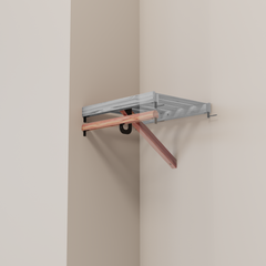 Closet Rod kit without a shelf