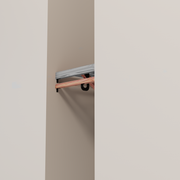Closet Rod kit without a shelf