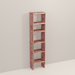 A tall wooden cedar cubby kit with multiple shelves, designed for closet organization.