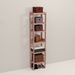 A tall wooden cedar cubby kit with multiple shelves, designed for closet organization.