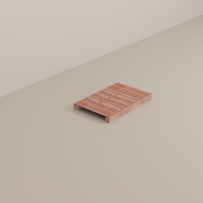 Red Cedar Additional Shelf comes with shelf pegs.