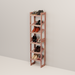 A free-standing aromatic red cedar shoe cubby with multiple vented shelves, flat-packed and ready for assembly.