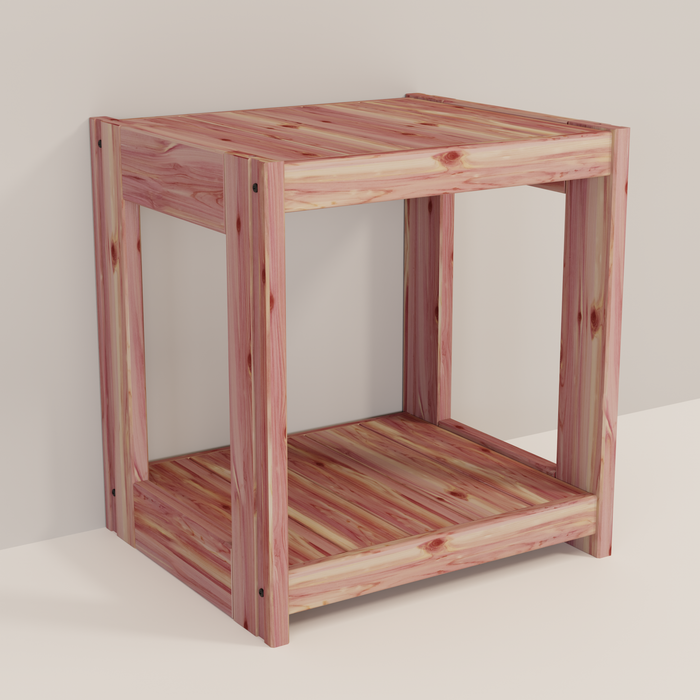 A cedar cube