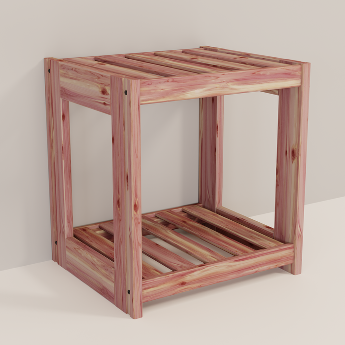 A cedar cube