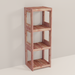 An aromatic cedar 1x3 cube system 