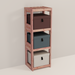 An aromatic cedar 1x3 cube system 