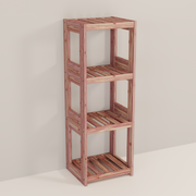 An aromatic cedar 1x3 cube system 