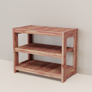 Wooden shelf with three shelves