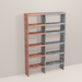 A wooden closet organizer add-on kit with multiple shelves, made from aromatic red cedar, with a natural finish.