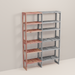 A wooden closet organizer add-on kit with multiple shelves, made from aromatic red cedar, with a natural finish.