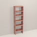A tall wooden cedar cubby kit with multiple shelves, designed for closet organization.