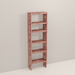 A tall wooden cedar cubby kit with multiple shelves, designed for closet organization.