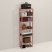 A tall wooden cedar cubby kit with multiple shelves, designed for closet organization.