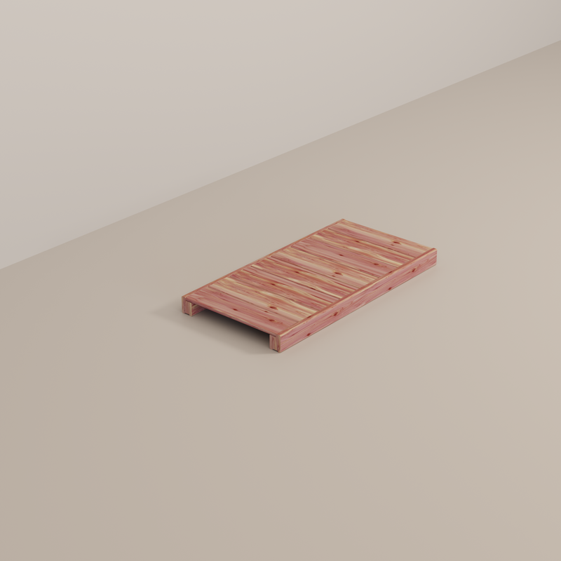 Red Cedar Additional Shelf comes with shelf pegs.