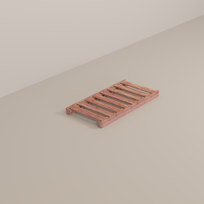 Red Cedar Additional Shelf comes with shelf pegs.