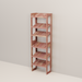 A free-standing aromatic red cedar shoe cubby with multiple shelves, flat-packed and ready for assembly.