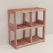 An aromatic cedar 2x2 cube system 