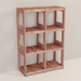 An aromatic cedar 2x3 cube system 
