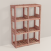 An aromatic cedar 2x3 cube system 