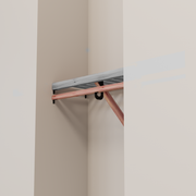 Closet Rod kit without a shelf