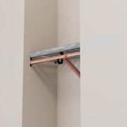 Closet Rod kit without a shelf