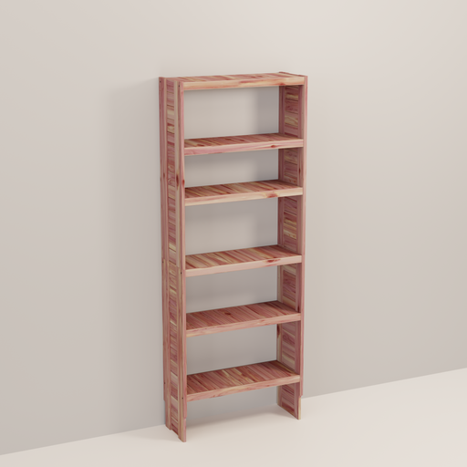 A tall wooden cedar cubby kit with multiple shelves, designed for closet organization.