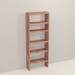 A tall wooden cedar cubby kit with multiple shelves, designed for closet organization.