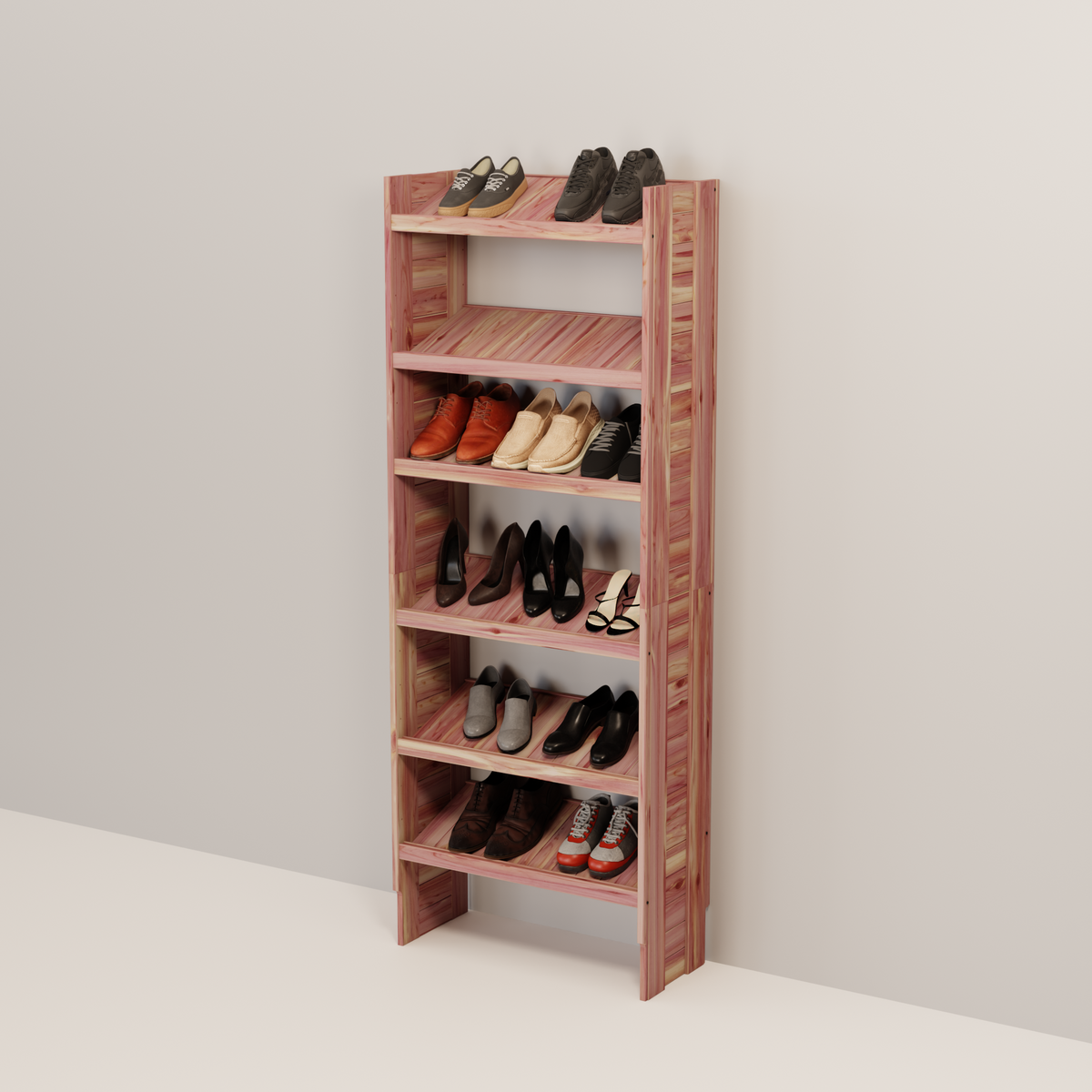 Deluxe Aromatic Red Cedar Shoe Cubby, 18-30 Inch, 14.5 Inch Depth ...