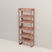 A free-standing aromatic red cedar shoe cubby with multiple shelves, flat-packed and ready for assembly.