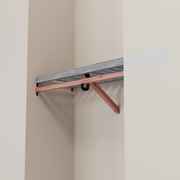 Closet Rod kit without a shelf