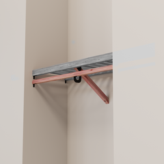 Closet Rod kit without a shelf