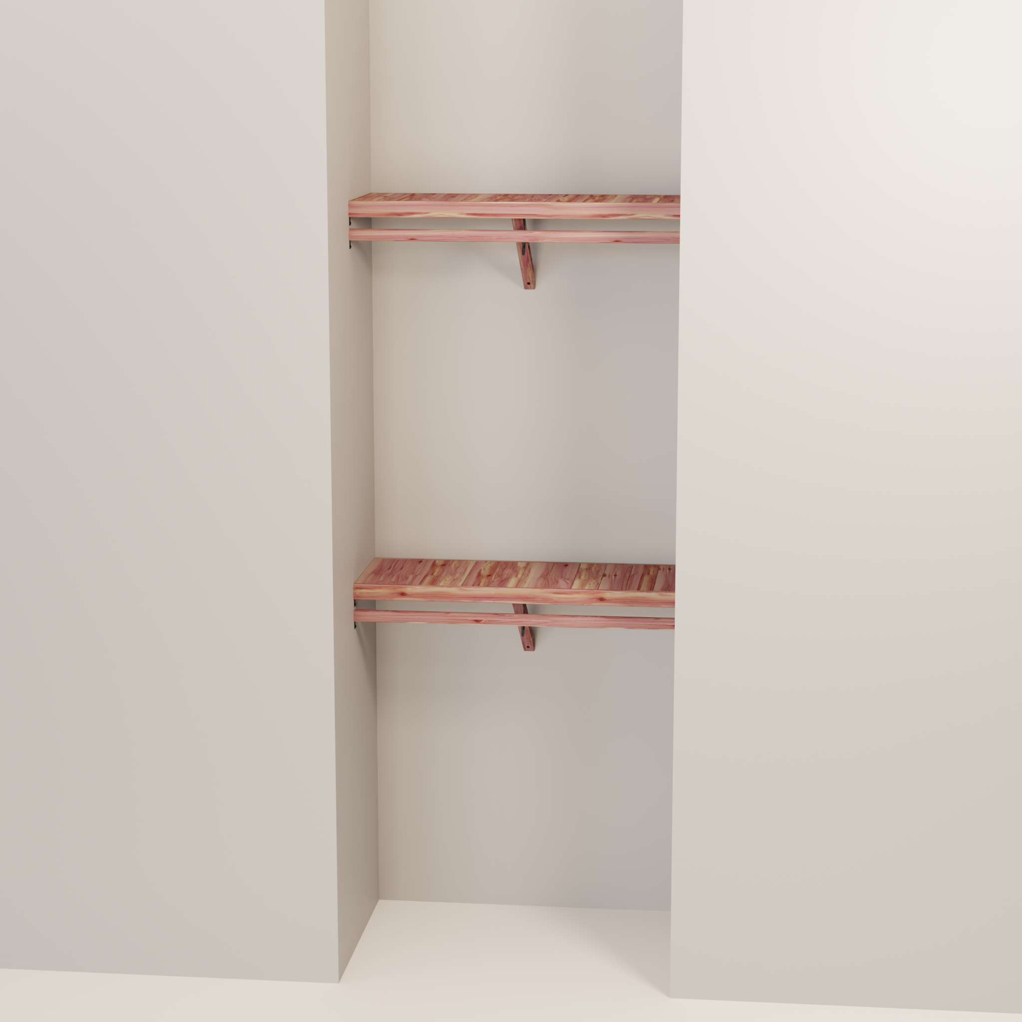 Aromatic Red Cedar Closet Hanging Kit, 24-60 Inch, 14.5 Inch Deep