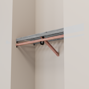 Closet Rod kit without a shelf