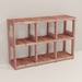 An aromatic cedar 3x2 cube system 