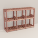 An aromatic cedar 3x2 cube system 