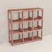 An aromatic cedar 3x3 cube system 