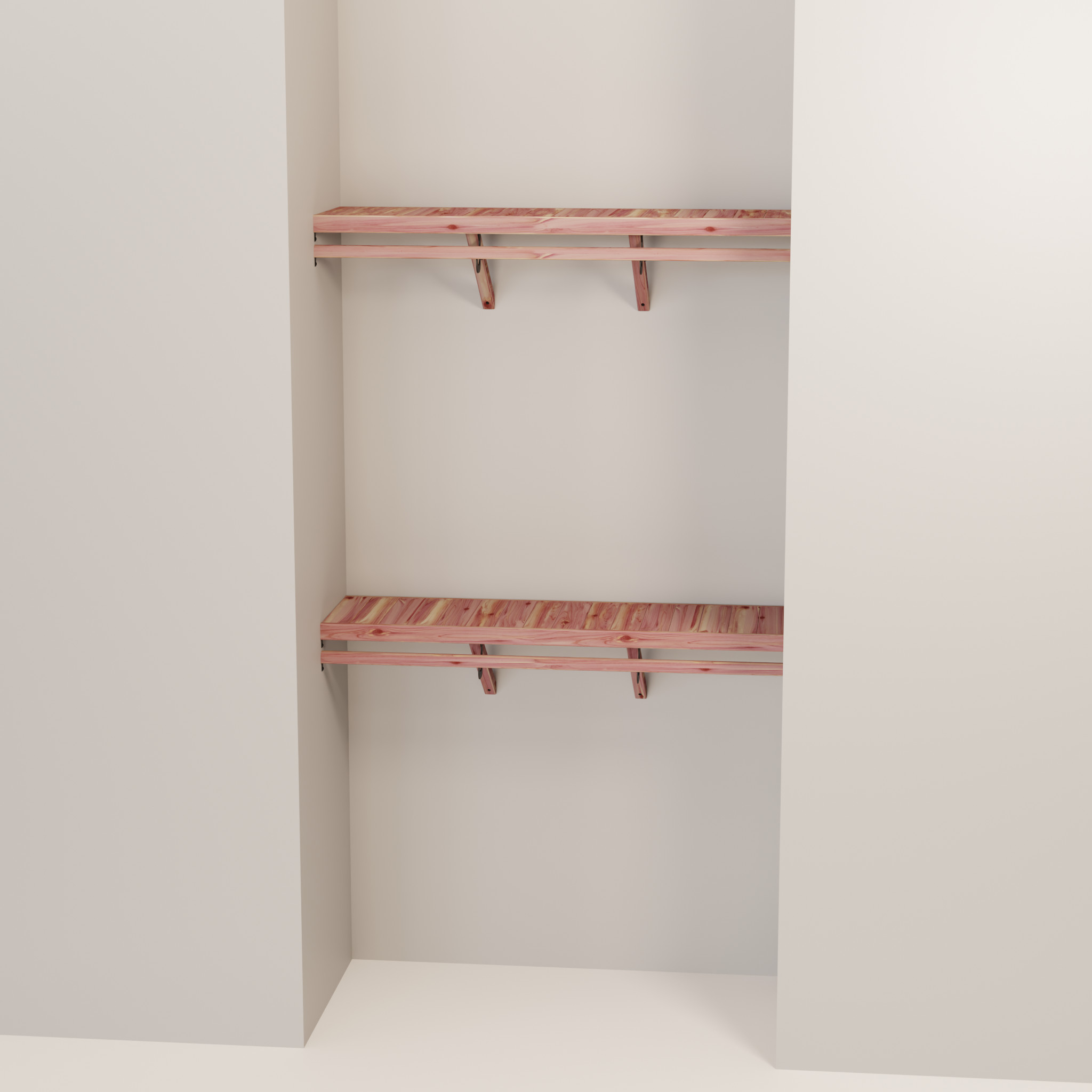 Aromatic Red Cedar Closet Hanging Kit, 24-60 Inch, 14.5 Inch Deep