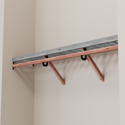 Closet Rod kit without a shelf