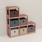 An aromatic cedar triangle cube system 