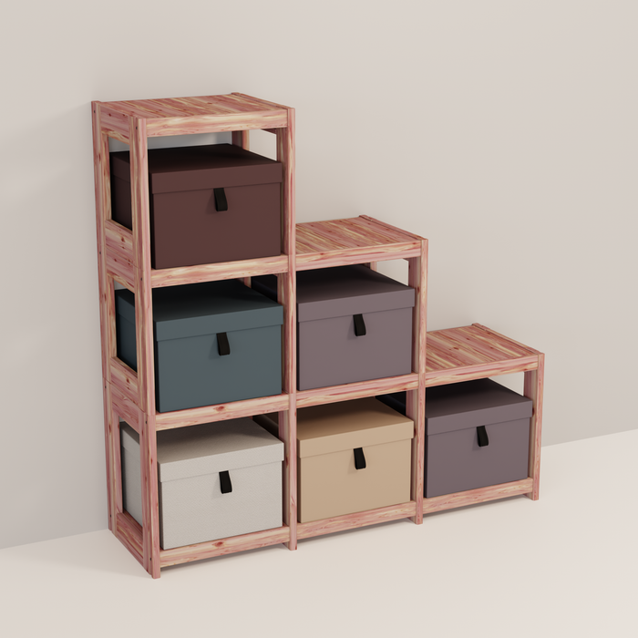 An aromatic cedar triangle cube system 