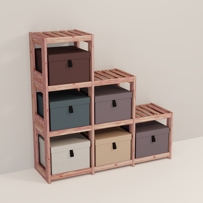 An aromatic cedar triangle cube system 